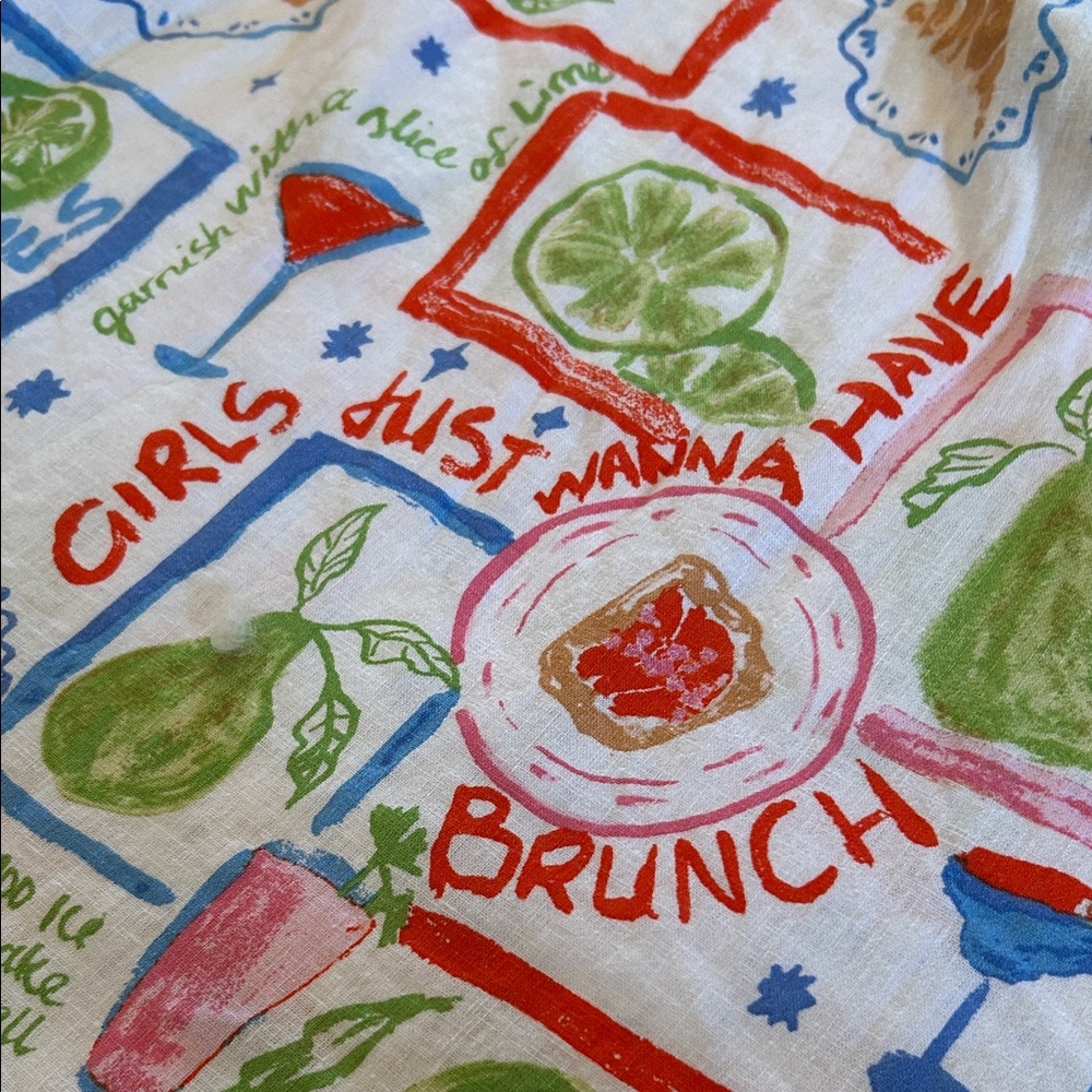 Cynthia Rowley “Girls Just Want to Have Brunch” Dress with Colorful Fruit Print - Picture 9 of 17